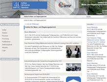 Tablet Screenshot of imr.uni-hannover.de