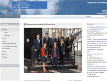 Tablet Screenshot of controlling.uni-hannover.de