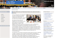 Desktop Screenshot of hist.uni-hannover.de