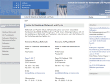 Tablet Screenshot of idmp.uni-hannover.de