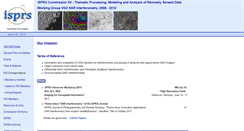 Desktop Screenshot of isprs-c7-wg2.uni-hannover.de
