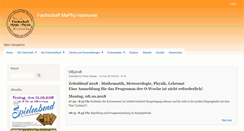 Desktop Screenshot of fs-maphy.uni-hannover.de
