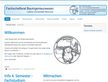 Tablet Screenshot of fsr-bau.uni-hannover.de