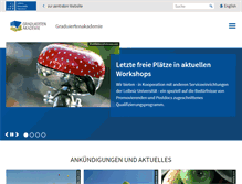 Tablet Screenshot of graduiertenakademie.uni-hannover.de