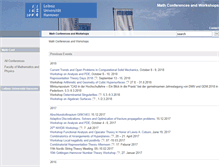 Tablet Screenshot of math-conf.uni-hannover.de