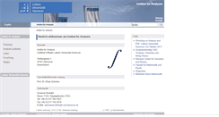 Desktop Screenshot of analysis.uni-hannover.de