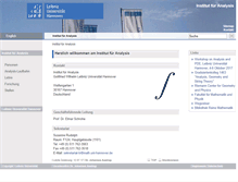 Tablet Screenshot of analysis.uni-hannover.de