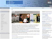 Tablet Screenshot of irs.uni-hannover.de