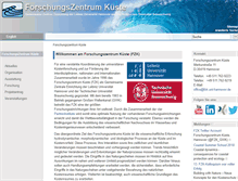 Tablet Screenshot of fzk.uni-hannover.de
