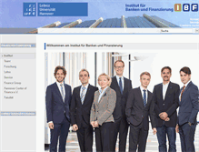 Tablet Screenshot of finance.uni-hannover.de