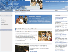 Tablet Screenshot of et-inf.uni-hannover.de