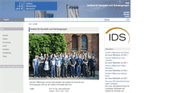 Desktop Screenshot of ids.uni-hannover.de