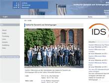 Tablet Screenshot of ids.uni-hannover.de