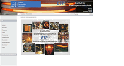 Desktop Screenshot of etp.uni-hannover.de