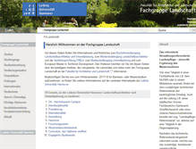 Tablet Screenshot of landschaft.uni-hannover.de