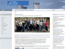 Tablet Screenshot of isah.uni-hannover.de