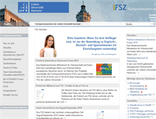Tablet Screenshot of fsz.uni-hannover.de