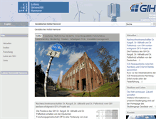 Tablet Screenshot of gih.uni-hannover.de
