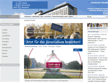 Tablet Screenshot of jura.uni-hannover.de