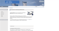 Desktop Screenshot of mechatronik.uni-hannover.de