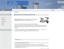 Tablet Screenshot of mechatronik.uni-hannover.de