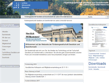 Tablet Screenshot of foerder-geodaesie.uni-hannover.de