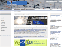 Tablet Screenshot of naturwissenschaften.uni-hannover.de