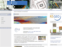 Tablet Screenshot of ikg.uni-hannover.de