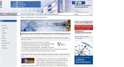 Desktop Screenshot of ifw.uni-hannover.de
