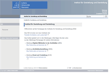 Tablet Screenshot of igd.uni-hannover.de