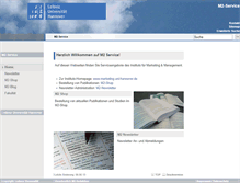 Tablet Screenshot of m2service.uni-hannover.de