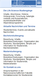 Mobile Screenshot of life-science.uni-hannover.de