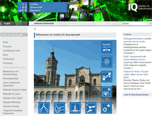 Tablet Screenshot of iqo.uni-hannover.de