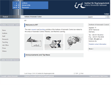Tablet Screenshot of irt.uni-hannover.de