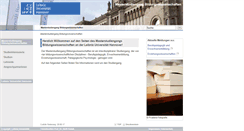 Desktop Screenshot of master-bildungswissenschaften.phil.uni-hannover.de
