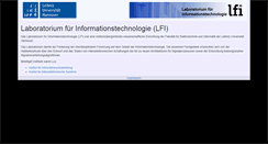 Desktop Screenshot of lfi.uni-hannover.de
