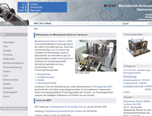 Tablet Screenshot of mzh.uni-hannover.de