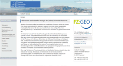 Desktop Screenshot of geologie.uni-hannover.de