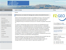 Tablet Screenshot of geologie.uni-hannover.de