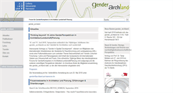 Desktop Screenshot of gender-archland.uni-hannover.de