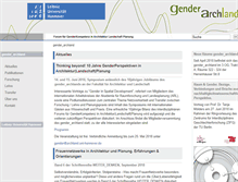 Tablet Screenshot of gender-archland.uni-hannover.de