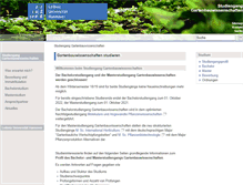 Tablet Screenshot of gartenbau.uni-hannover.de