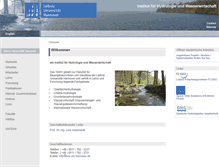 Tablet Screenshot of iww.uni-hannover.de