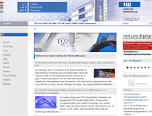 Tablet Screenshot of iw.uni-hannover.de